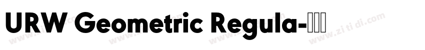 URW Geometric Regula字体转换